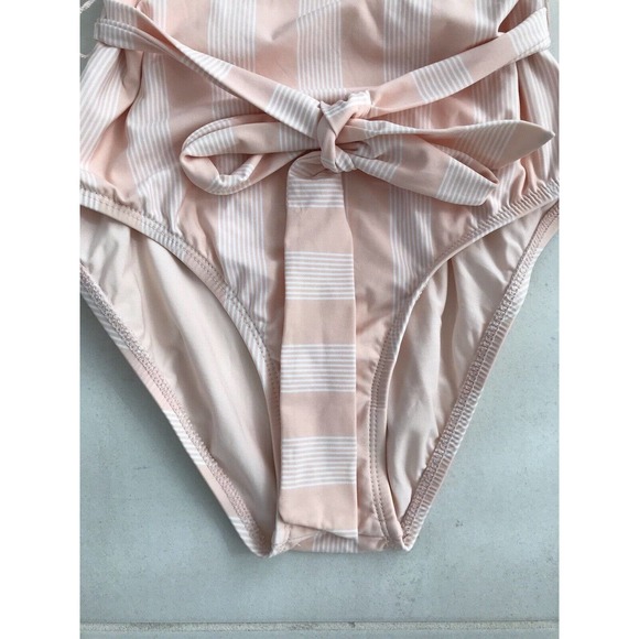 Splendid Striped Belted One Piece Swimsuit, size M - Picture 6 of 10